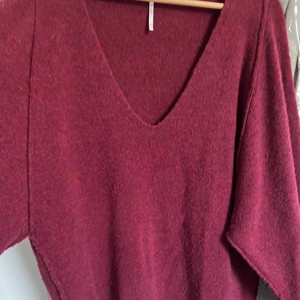 Beautiful Maroon Free People Sweater
